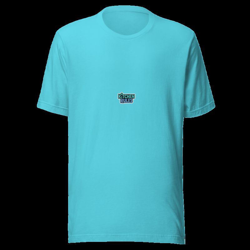 Sensational Pickleball Kitchen Rules Tee Turquoise