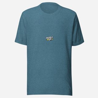 Sensational Pickleball Paddle Up Tee Heather Deep Teal
