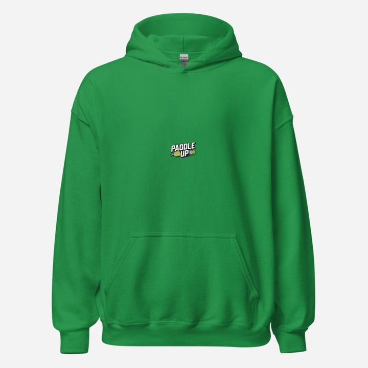 Sensational Pickleball Paddle Up Hoodie in Irish Green
