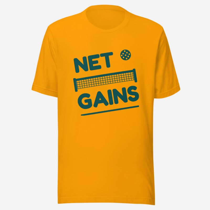 Sensational Pickleball Net Gains Tee Gold
