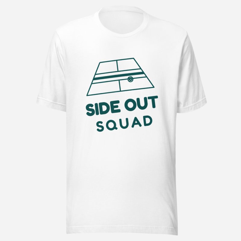 Sensational Pickleball Side Out Squad Tee White
