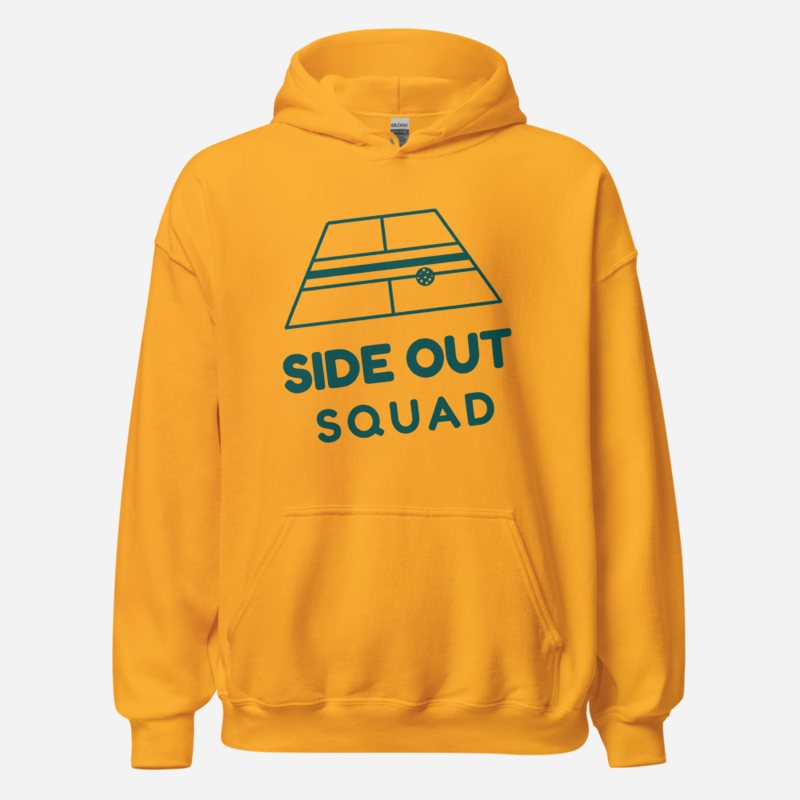 Sensational Pickleball Side Out Squad Hoodie Gold