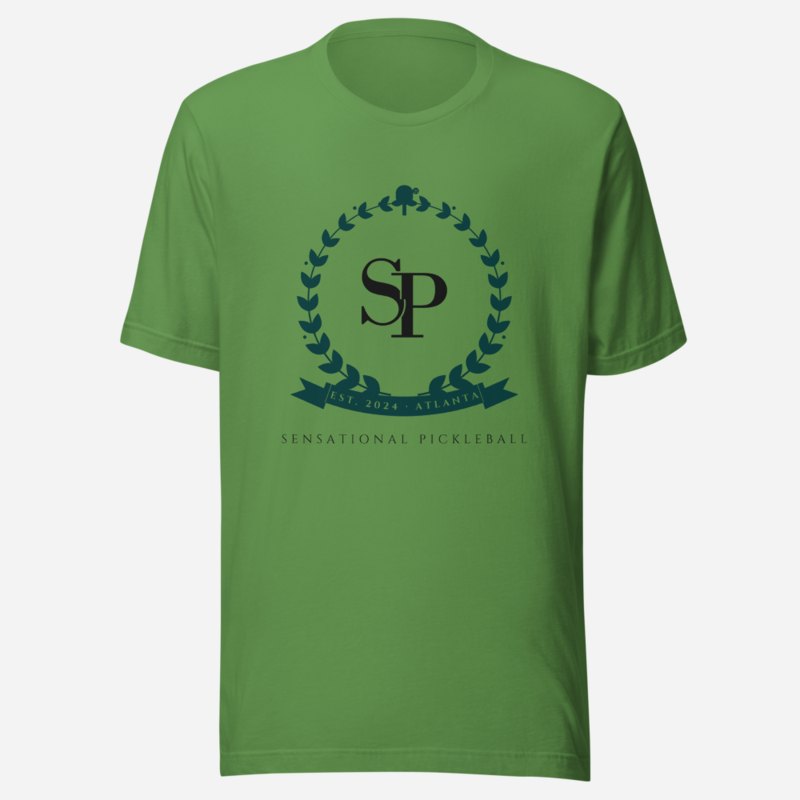 Sensational Pickleball Maison Crest Tee Leaf