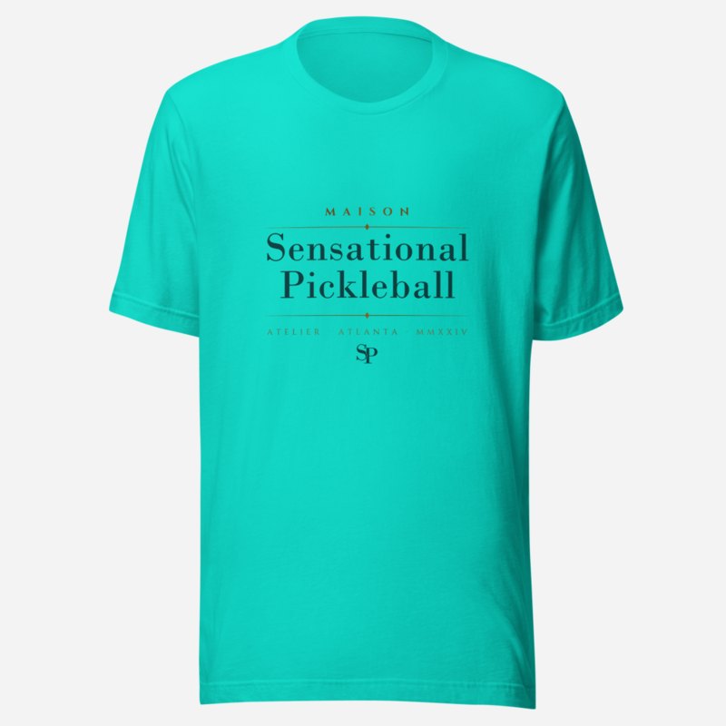 Sensational Pickleball Maison Signature Tee Teal