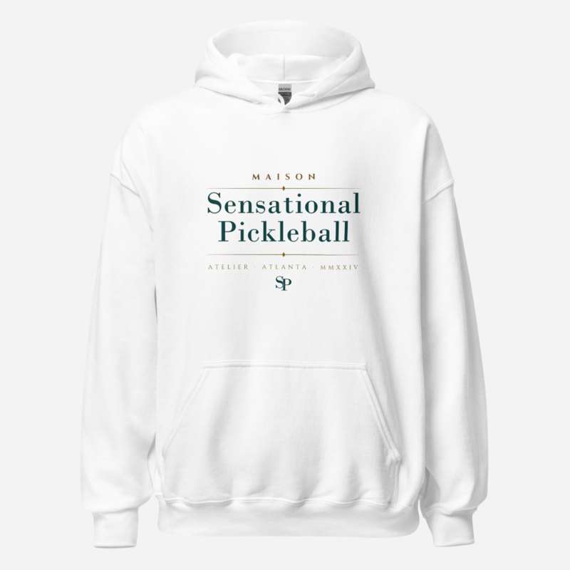 Sensational Pickleball Maison Signature Hoodie in White