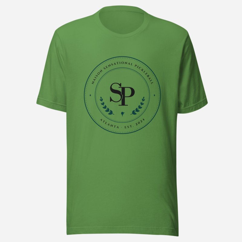 Sensational Pickleball Maison Medallion Tee Leaf