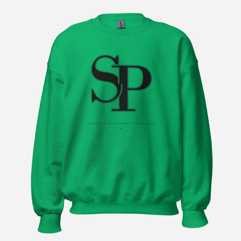 Sensational Pickleball Maison Embroidered Monogram Sweatshirt