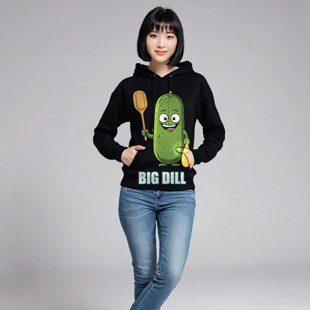 Sensational Pickleball Big Dill Pickle Hoodie