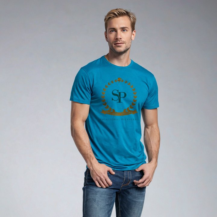 Sensational Pickleball Maison Crest Tee in Teal